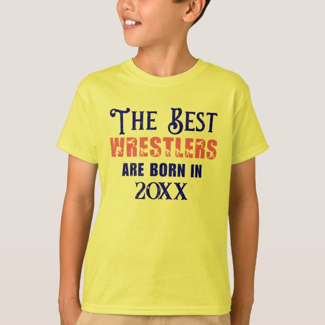 Lönsam Anpassningsbar Wrestler Birthday T Shirt (Framsida)