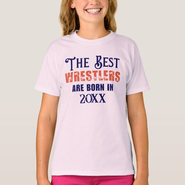Lönsam Anpassningsbar Wrestler Birthday T Shirt (Framsida)
