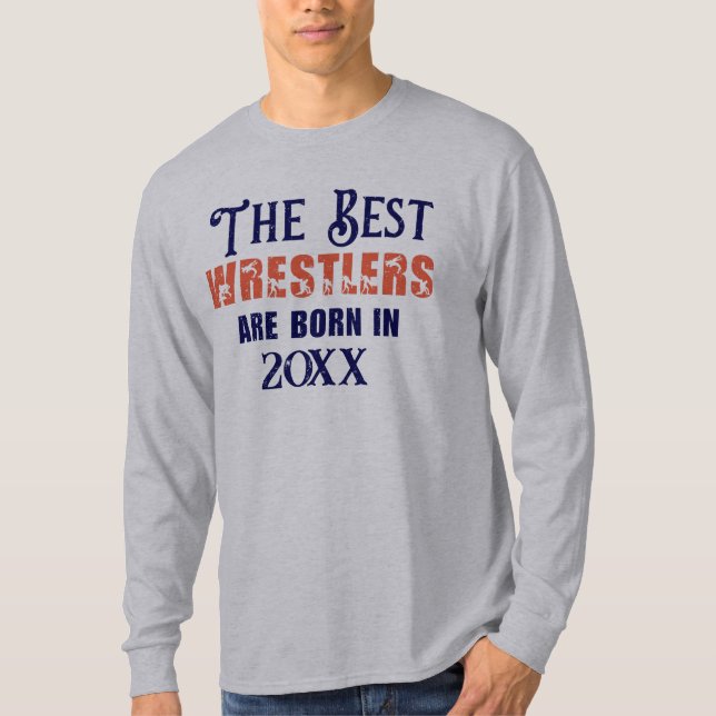 Lönsam Anpassningsbar Wrestler Birthday T Shirt (Framsida)