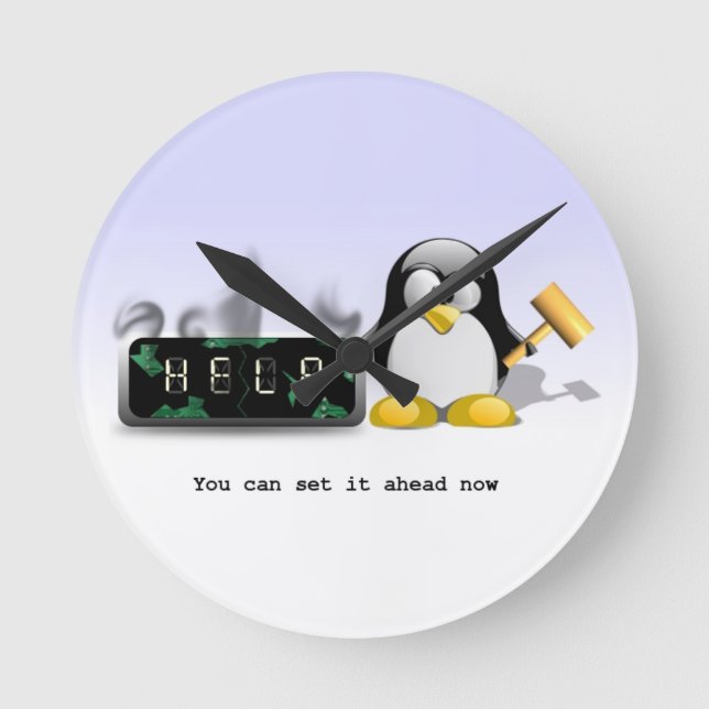 Lönsam antidagsljus spara tid utan numeriskt klock rund klocka (Framsida)