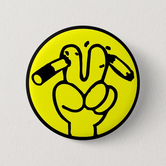 Lönsam antirökning ⚠ thai-tecken ⚠ knapp (Framsida)