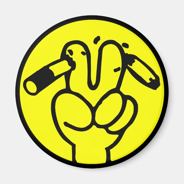 Lönsam antirökning ⚠ thai-tecken ⚠ magnet (Framsidan)