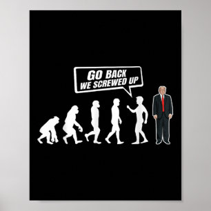 Lönsam antitrump Gå bakåt Vi skruvade upp trumpen Poster
