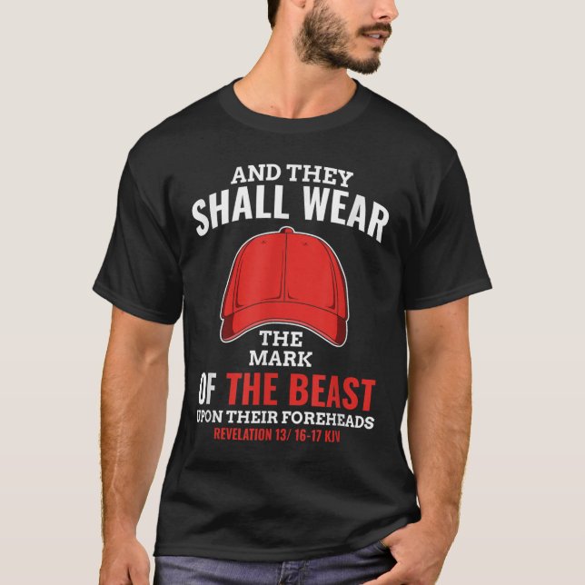 Lönsam antitrumpmarkering av Beasten Red Hat T Shirt (Framsida)