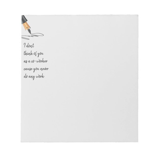 Lönsam arbetsoffert-medarbetare fungerar inte efte anteckningsblock (Framsida)