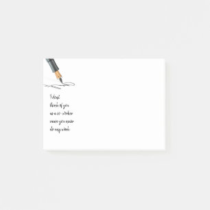 Lönsam arbetsoffertmedarbetare fungerar inte post-it block