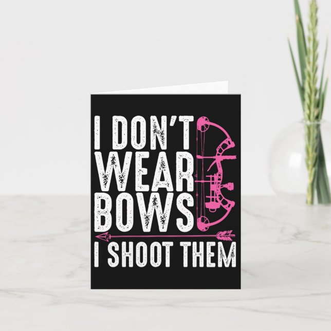 Lönsam arvsgåva till kvinnor Bow Hunting Archer Mo Kort (Framsida)