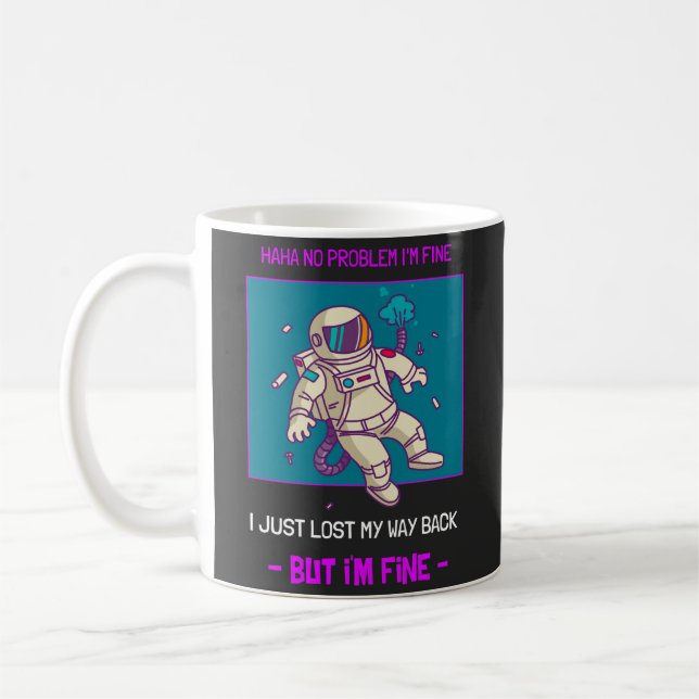 Lönsam Astronaut-Borttappad I rymden är jag Bra Kaffemugg (Vänster)