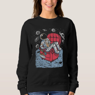 Lönsam astronaut på kaffe och donötter från Måne p T Shirt
