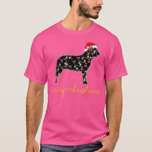 Lönsam australisk Cattle Hund Träd jul Ljus T Shirt