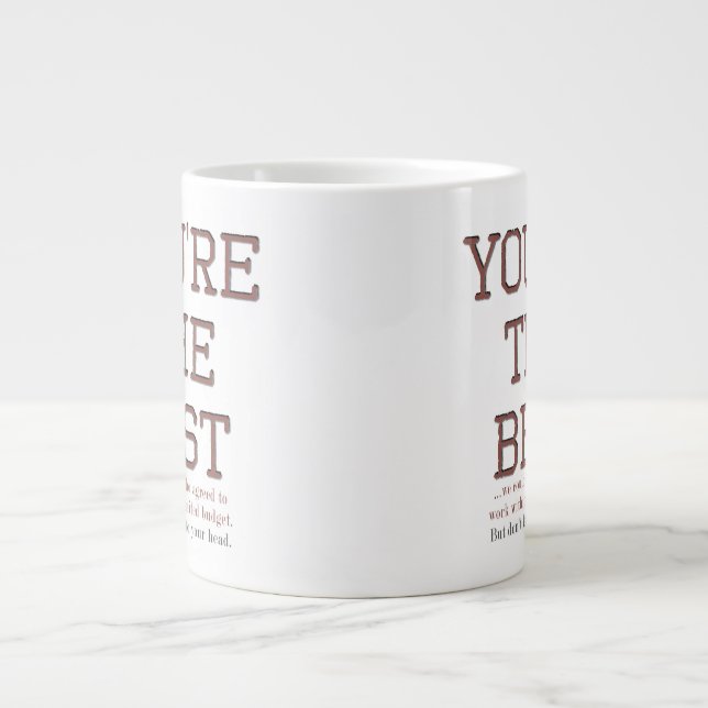 Lönsam avskrivning av medarbetare Mugg Jumbo Mugg (Framsidan)