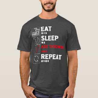 Lönsam Ax-uppstötning Upprepa viloläget med japans T Shirt