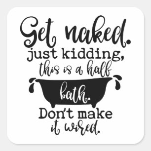 Lönsam badrumsdesign för din Dekoration hemma Fyrkantigt Klistermärke