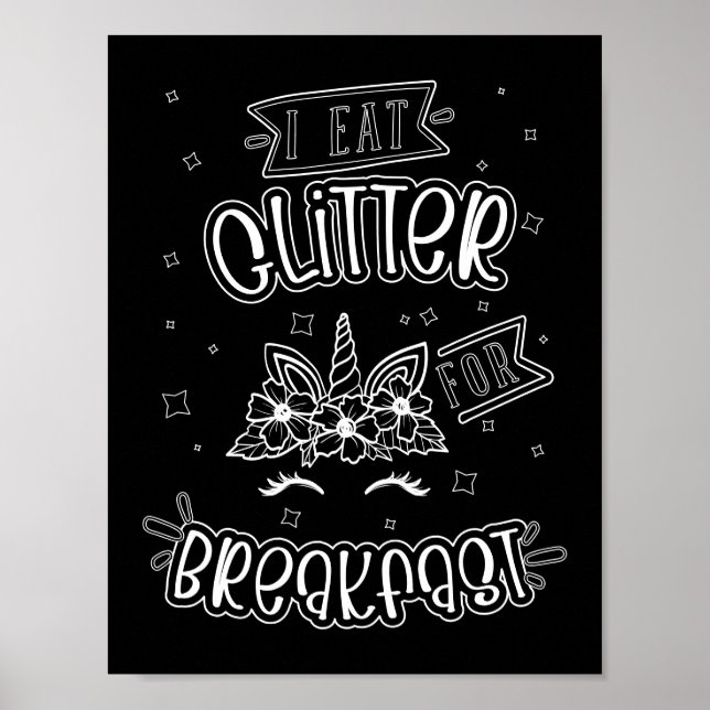 Lönsam bakgrundsfärgning i Unicorn Poster (Framsidan)