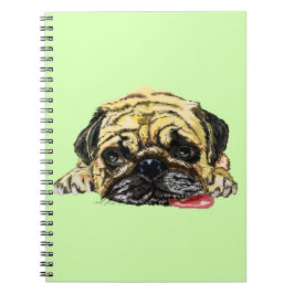 Lönsam bärbar dator med Pug Hund - Ditt Färg Anteckningsbok