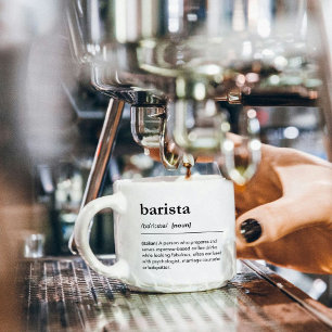 Lönsam barista-definition modern kaffeordbok espressomugg