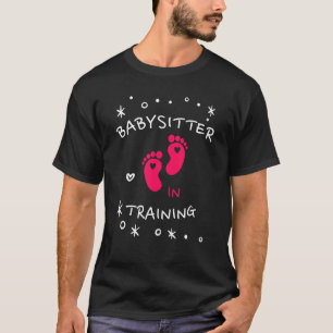Lönsam barnvakt vid träningen Nanny Girls Baby T Shirt