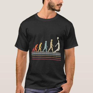 Lönsam Basketball evolution of Man Sport Retro Vin T Shirt