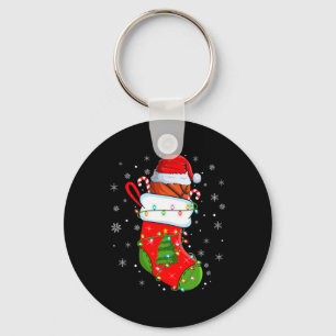 Lönsam basketboll i julklapp Santa Ljus X Nyckelring