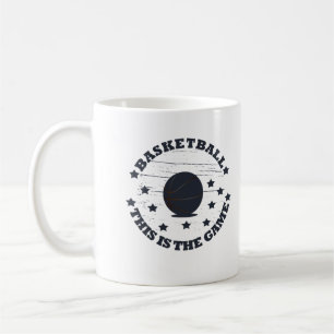 Lönsam basketboll som säger kaffemugg