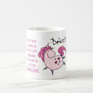 Lönsam bästa vän BAD INFLUENCE Unicorn Dancing Kaffemugg