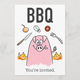 Lönsam BBQ-inbjudan Inbjudningar