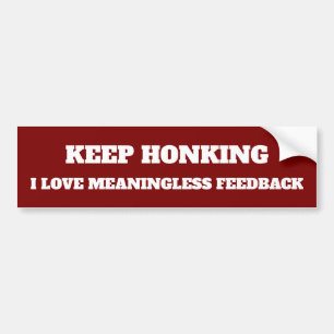 Lönsam Behålla Honking Vinyl Bumper Sticker Bildekal