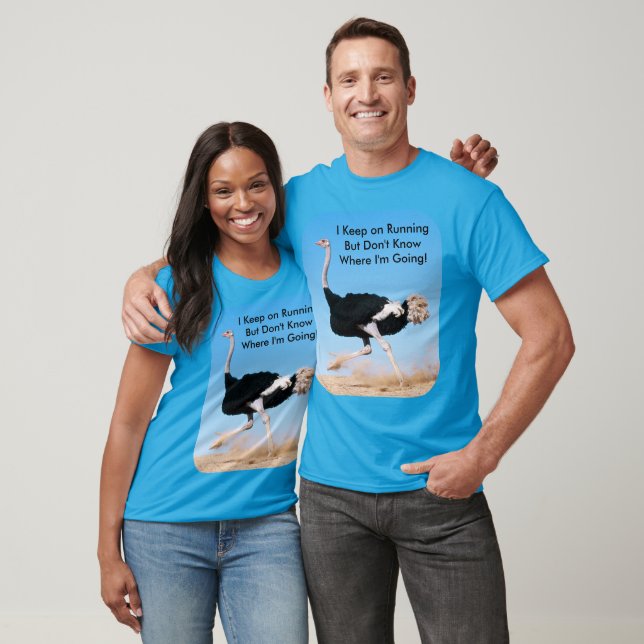 Lönsam Behålla på att köra Ostrich Photo Unisex T Shirt (Unisex)