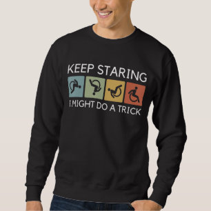 Lönsam Behålla Staring... kan göra en dragrullstol Lång Ärmad Tröja