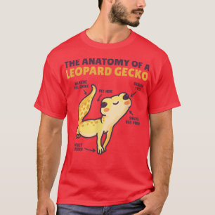 Lönsam beräkning av en leopard gecko anatomi på g t shirt