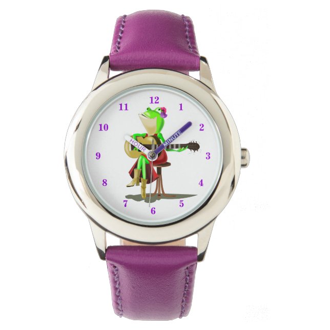 Lönsam bevakning med Frog Spela Guitar Armbandsur (Framsida)