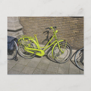 Lönsam Bicycle-vykort för Gult Vykort