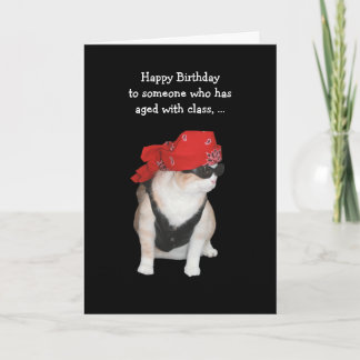 Lönsam Biker Cat Birthday Kort
