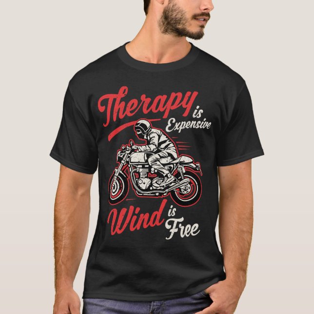 Lönsam Biker citerar motorcykel Rider Say T Shirt (Framsida)