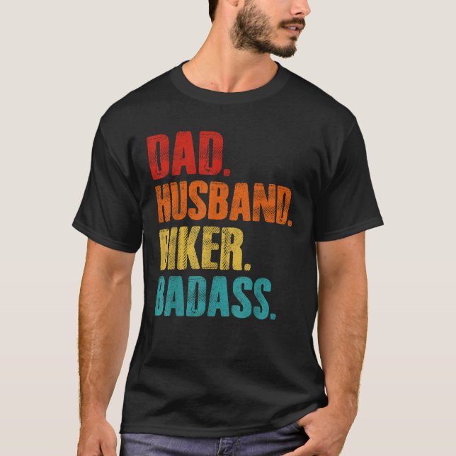 Lönsam Biker Pappa-gåvor från dotterson T Shirt (Framsida)