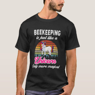 Lönsam biodlingsdesign - Retro Unicorn - Vintage T Shirt