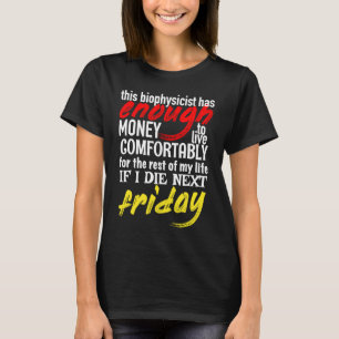 Lönsam biofysiker tillräckligt med pengar till näs t shirt