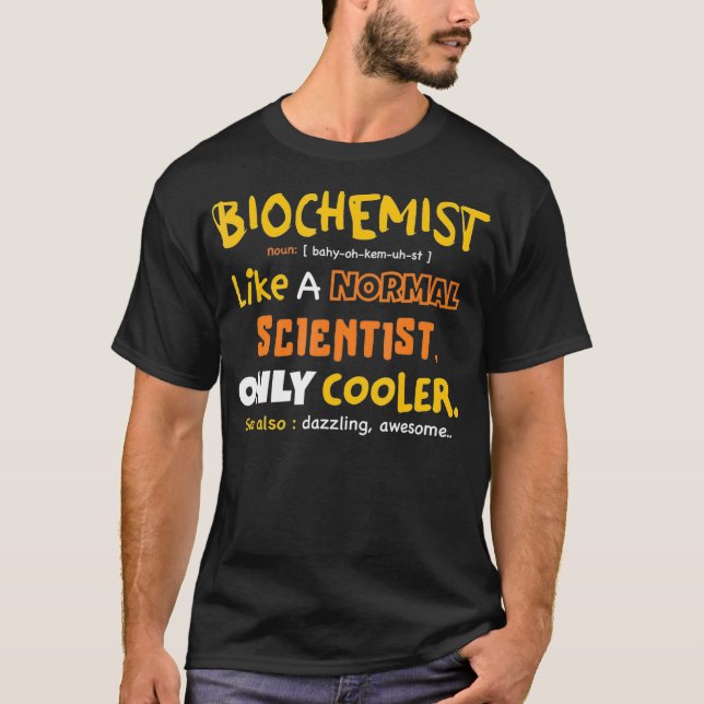 Lönsam biokemistisk definition, biokemi student t shirt (Framsida)