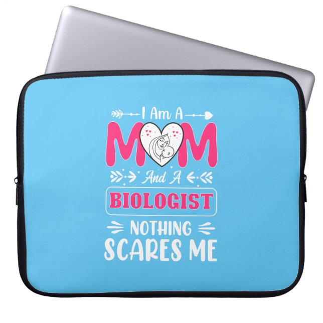 Lönsam biolog Mamma, biolog Mamma Funny Laptop Fodral (Framsidan)
