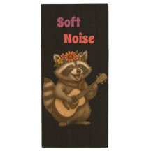 Lönsam Blommigt Guitar Cute RaccoonFor Music Älska
