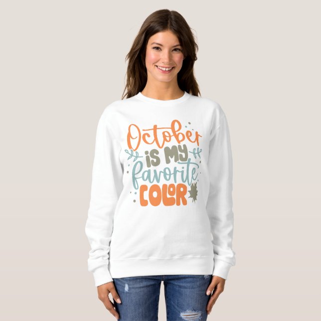 Lönsam Blommigt i höst T Shirt (Hel framsida)