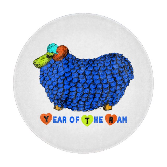 Lönsam Blue Ram China Year Zodiac CEG Board (Framsidan)