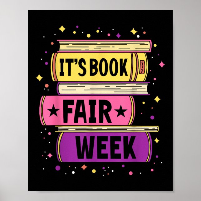 Lönsam bokmask för Bok Bibliotek, dess Bok Fair We Poster (Framsidan)
