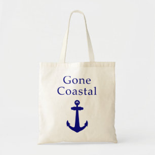 Lönsam Borta Nautical Blue Anchor Tygkasse