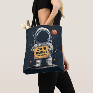 Lönsam Borttappad i tankaaaut Space Illustration Tygkasse