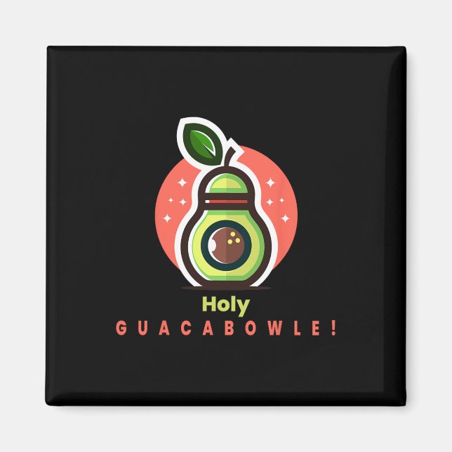 Lönsam Bowlareare Heliga Guacabowle Avocado Magnet (Framsidan)