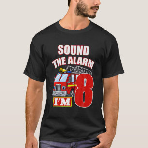 Lönsam brandman Lastbil 8:e födelsedagstjocken 8:e T Shirt