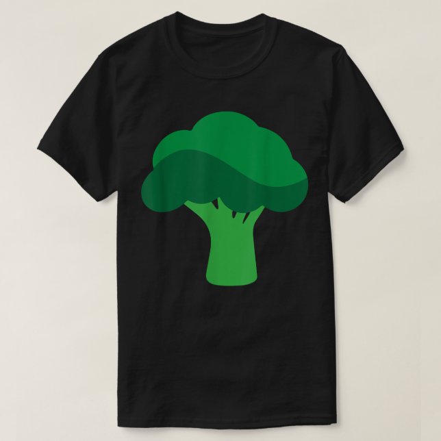 Lönsam Broccoli Plain Vegetable utan aromer T Shirt (Design framsida)