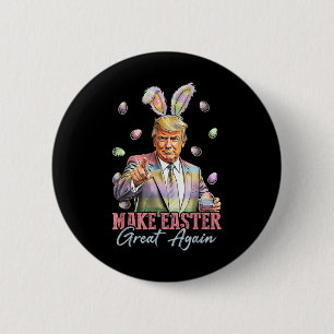 Lönsam Bunny Trump Gör Påsk Underbar igen, kanin H Knapp