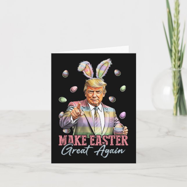 Lönsam Bunny Trump Gör Påsk Underbar igen, kanin H Kort (Framsida)